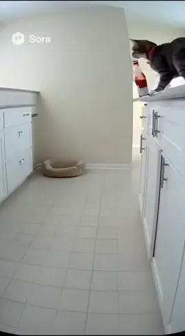 Cat’s like: 'Not my mess!' Dog’s like: 'Not again!' 😸😫 #crimescene #catsoftiktok  #saturdayvibes #ohtani #catvsdog 