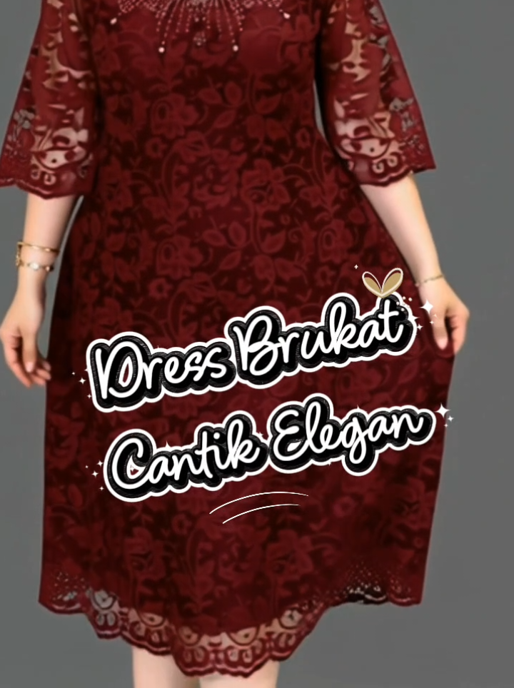dress brukat cantik yang wajib banget kamu punya nih besti #dress #dressnatal #dressbrukat #dressbrokat #dressmurah 