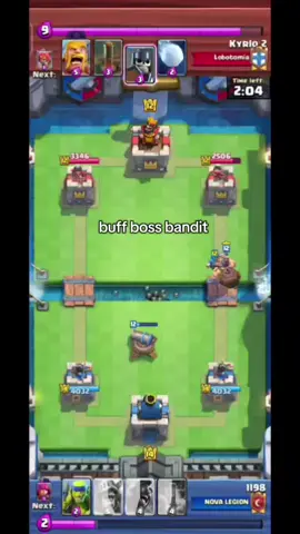 took down the Boss Bandit with 5 elixir and activated the king tower, easy distractions #clashroyale 
