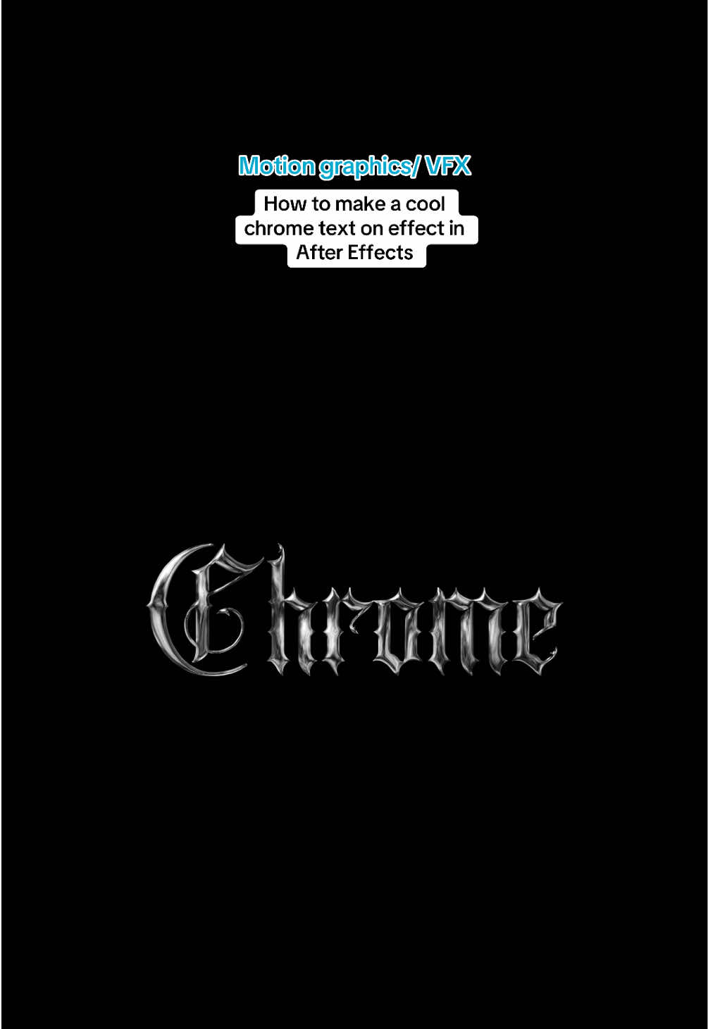 How to make a cool chrome effect in After Effects 🚀💻🔥#aftereffects #aftereffectsedit #motiongraphics #vfx #aftereffectstutorial 