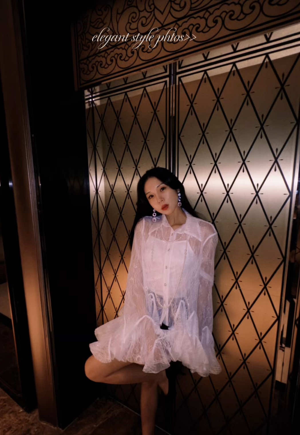 Dressed in a shimmering white lace blouse adorned with sequins — a little sparkle for this shoot🦢👑 #oldmoneyaesthetic #girlytok #elegantstyle #pinterestaesthetic #girlyinspo 