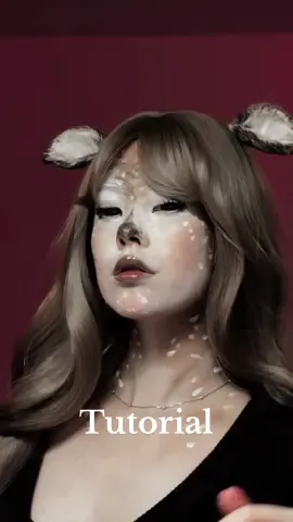 Deer makeup tut #deer #deermakeup #halloweenmakeup #halloweeninspo #yesstyle  Products gifted by @YesStyle  ANNA10 (coupon) + XOANYVN (rewards) for a discount 🤍🦌  Products used in order: Concealer: Focallure (02) Colour palette: IMagic  Eyeliner: Karadium movie queen (02) Eyeshadow: Flower knows moonlight mermaid (02) Lashes: Luxeflutter glue free multipack White eyeliner: Imagic 04 Powder: Skinfood peach cotton