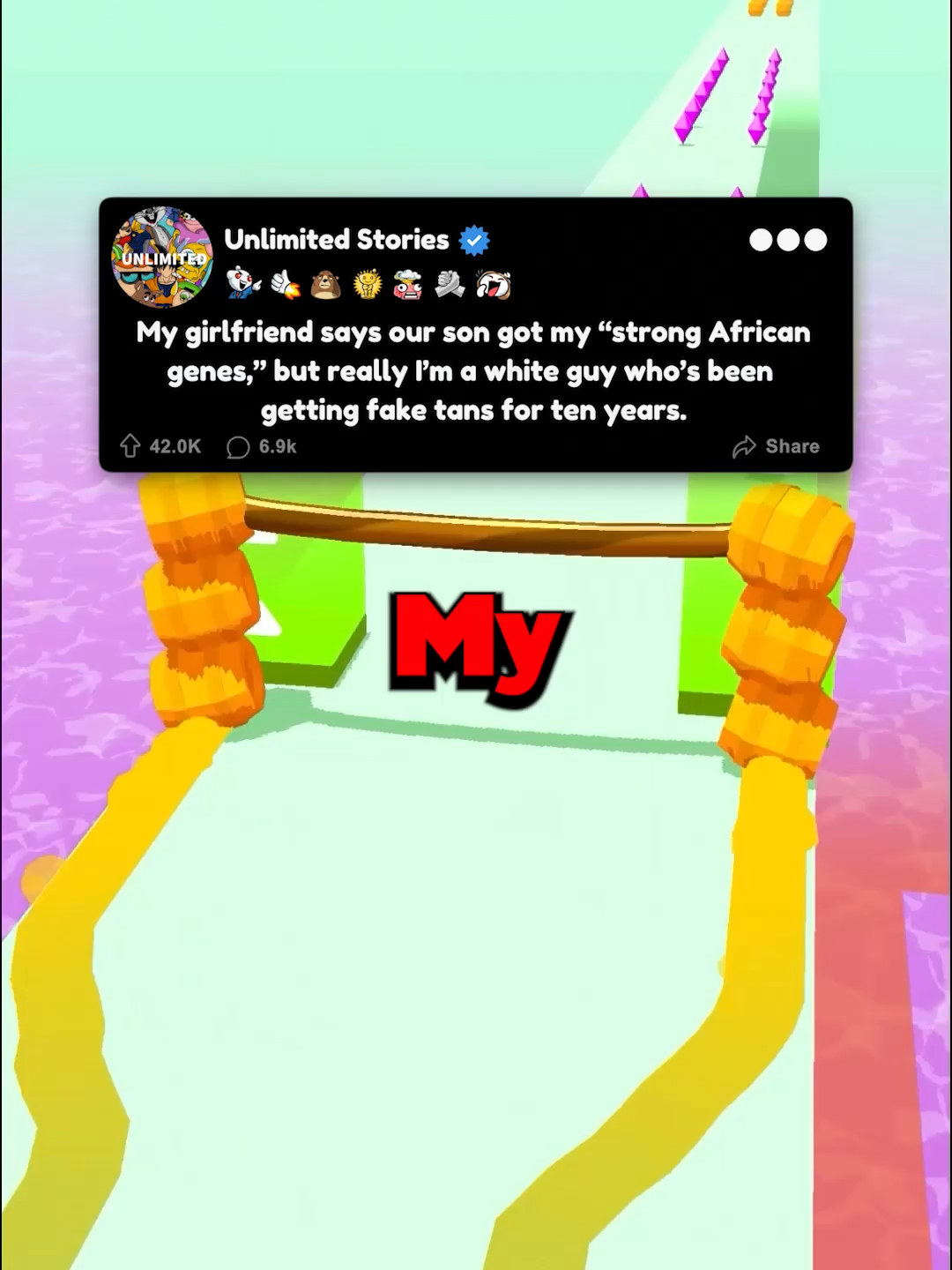 My girlfriend says our son got my “African genes.” I’ve just been tanning for years. Full Video on  Unlimitedstories  Youtube [FULL STORY] My girlfriend says our son got my “African genes.” I’ve just been tanning for years.  I do not own this video, I am posting it purely for views and all the views for the long video can go straight to the original creator. If Unlimitedstories sees this video and would like to take these videos down please message me directly  #reddit #redditreadings