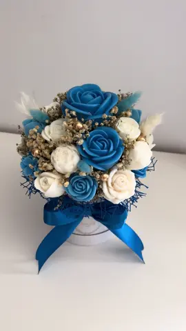 Blue 🥰🥰 #candles #bouquet #SmallBusiness #velas #velasartesanais 