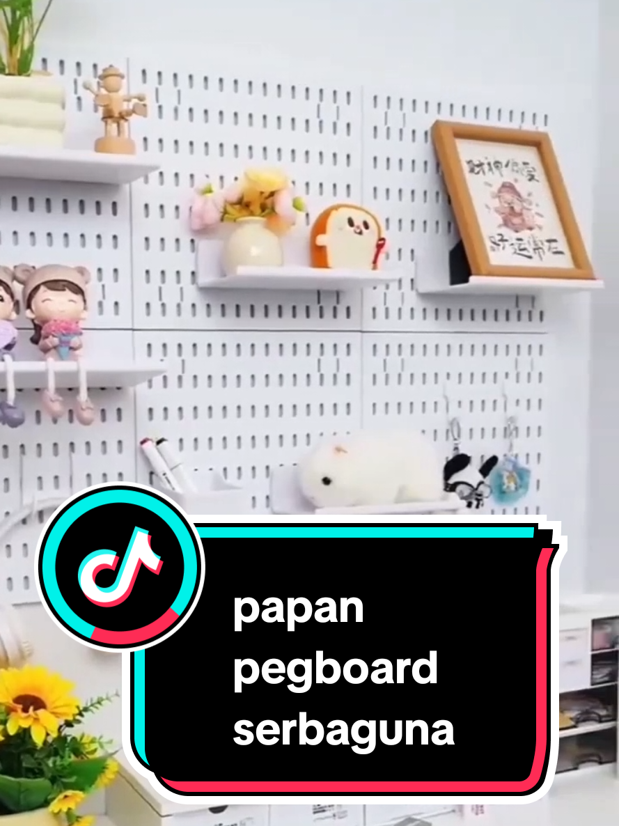 papan pegboard serbaguna mudah di pasang bisa di sesuaikan kebutuhan #pegboard #borongbelanja55 #fyp 