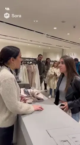 Discusión en Zara #zara #ropa #clienta 