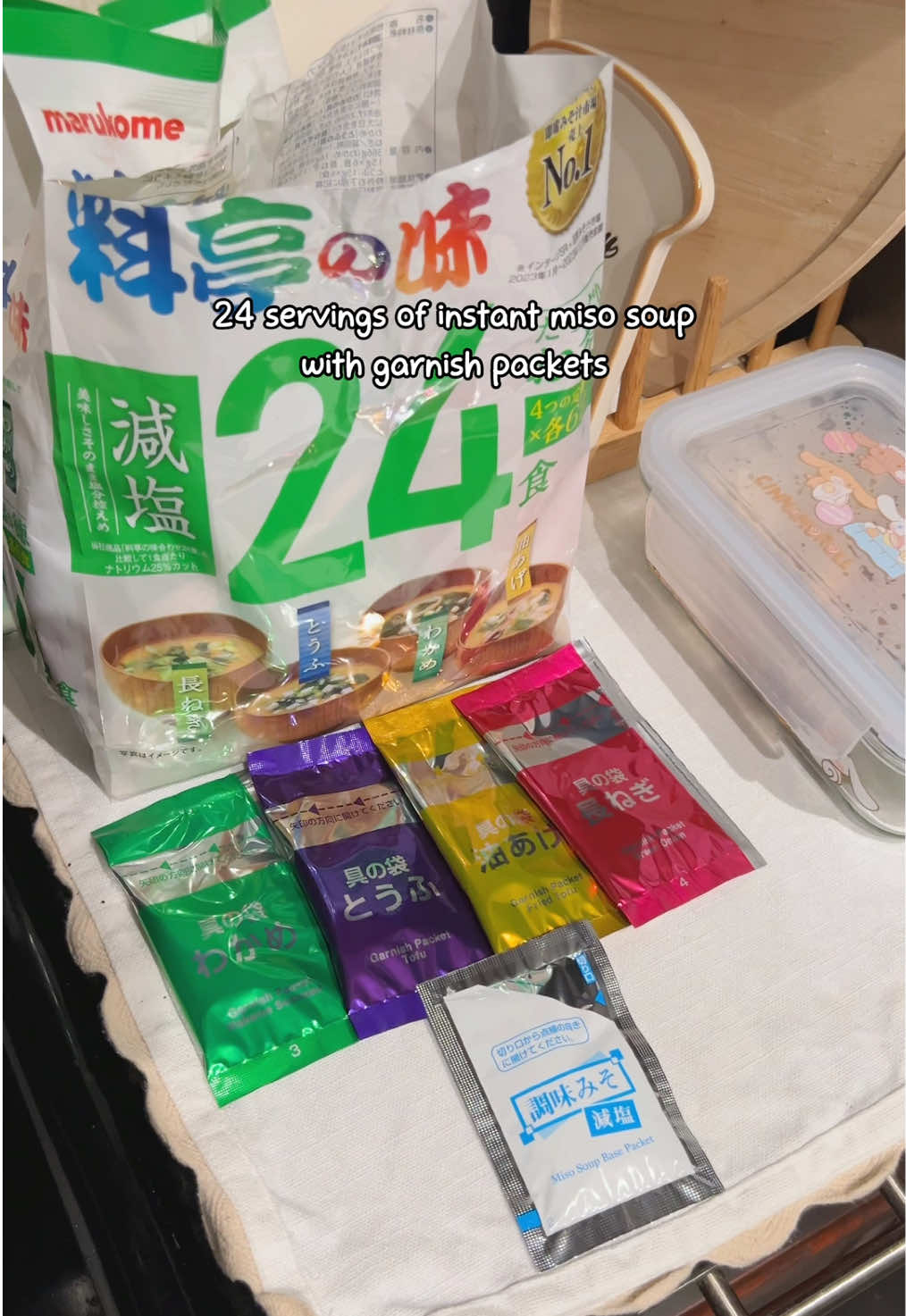i can now make miso soup at work!! 🥹💕 #packmylunch #misosoup #lunchideas #kawaiiaesthetic #tiktokshop 