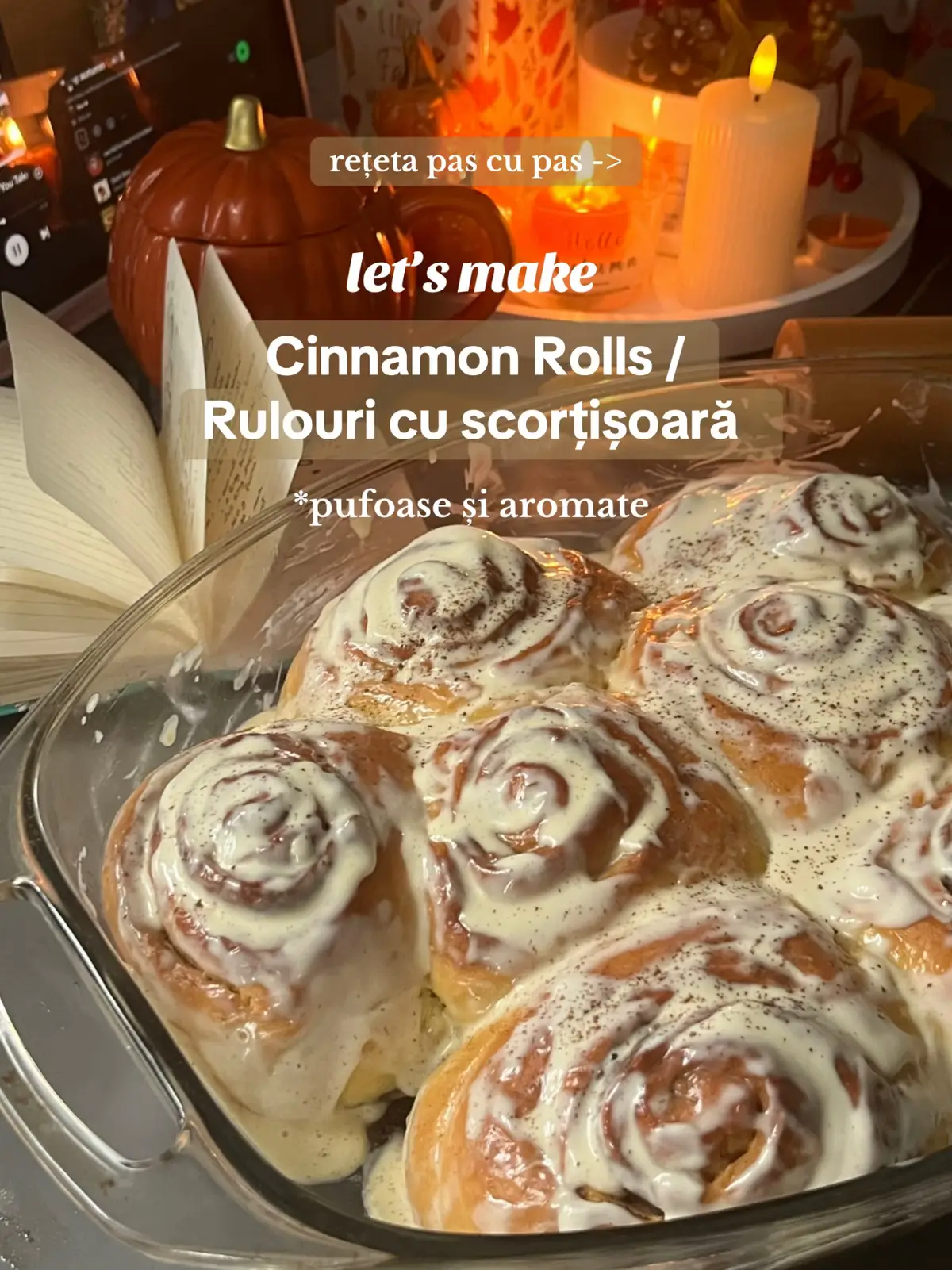 E o rețetă simplă, nu foarte complicată și neapărat de făcut toamna asta 🥰 #cinnamonrolls #cinnamonrollsrecipe #baking #foryoupagee #romania 