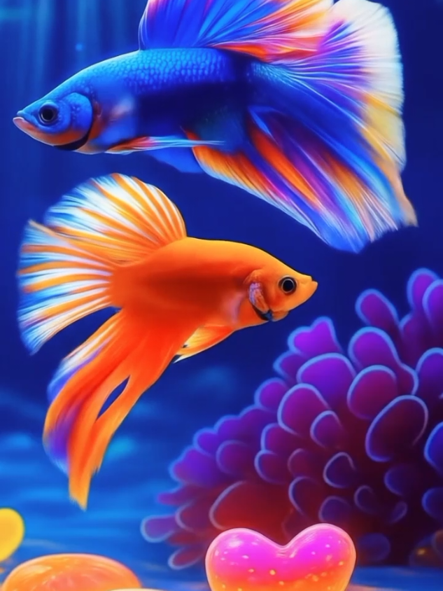 Live Wallpaper | Sepasang Ikan cantik bergerak ramah dalam Aquarium yang tenang #livewallpaper #livewallpaper4k #4klivewallpaper #ikan 