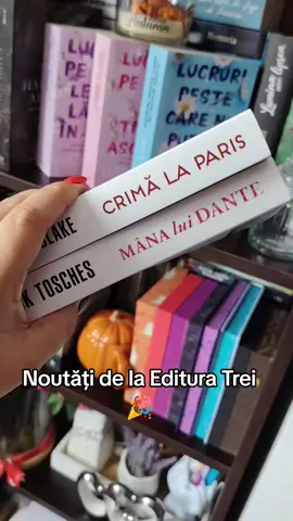Noutăți palpitante în colecția Mystery & Thriller de la Editura Trei! 🎥 Astăzi vă arăt două apariții recente care promit suspans și mister până la ultima pagină: 🔍 Mâna lui Dante de Nick Tosches – o călătorie întunecată între literatură, crimă și obsesie. 🗼 Crimă la Paris de Matthew Blake – un thriller captivant în inima orașului luminilor. Rămâi cu mine pentru impresii la cald despre aceste două titluri intrigante! Mulțumesc @treibooks ❤️#PRUnboxing #BookTok #thriller #mystery #edituratrei 