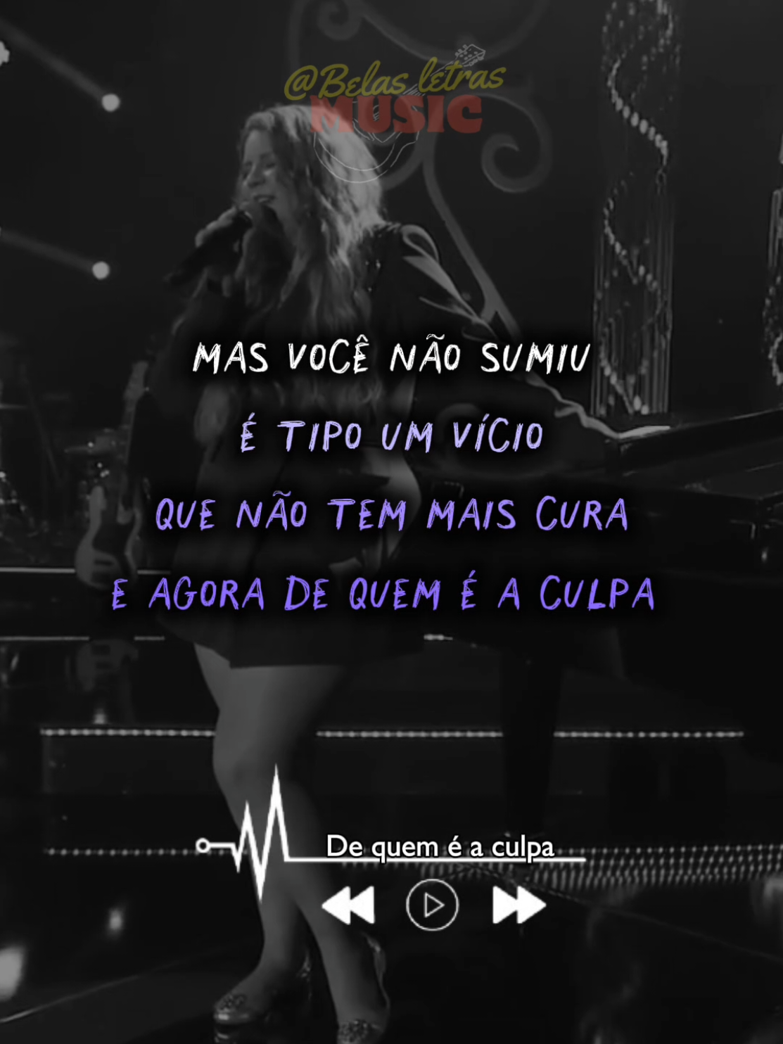 Marília Mendonça - de quem é a culpa. Eterna rainha da sofrência.  #musically #sertanejo #sofrenciasertaneja #mariliamendonça 