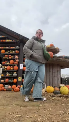 OOTD pumpkin patch edition  Jeans: @Cider  Jacket: @Nutmeg Clothing at Morrisons  Shoes: @Primark (painted by me) #plussize #autumnoutfit #OOTD #fyp #plussizeoutfit 