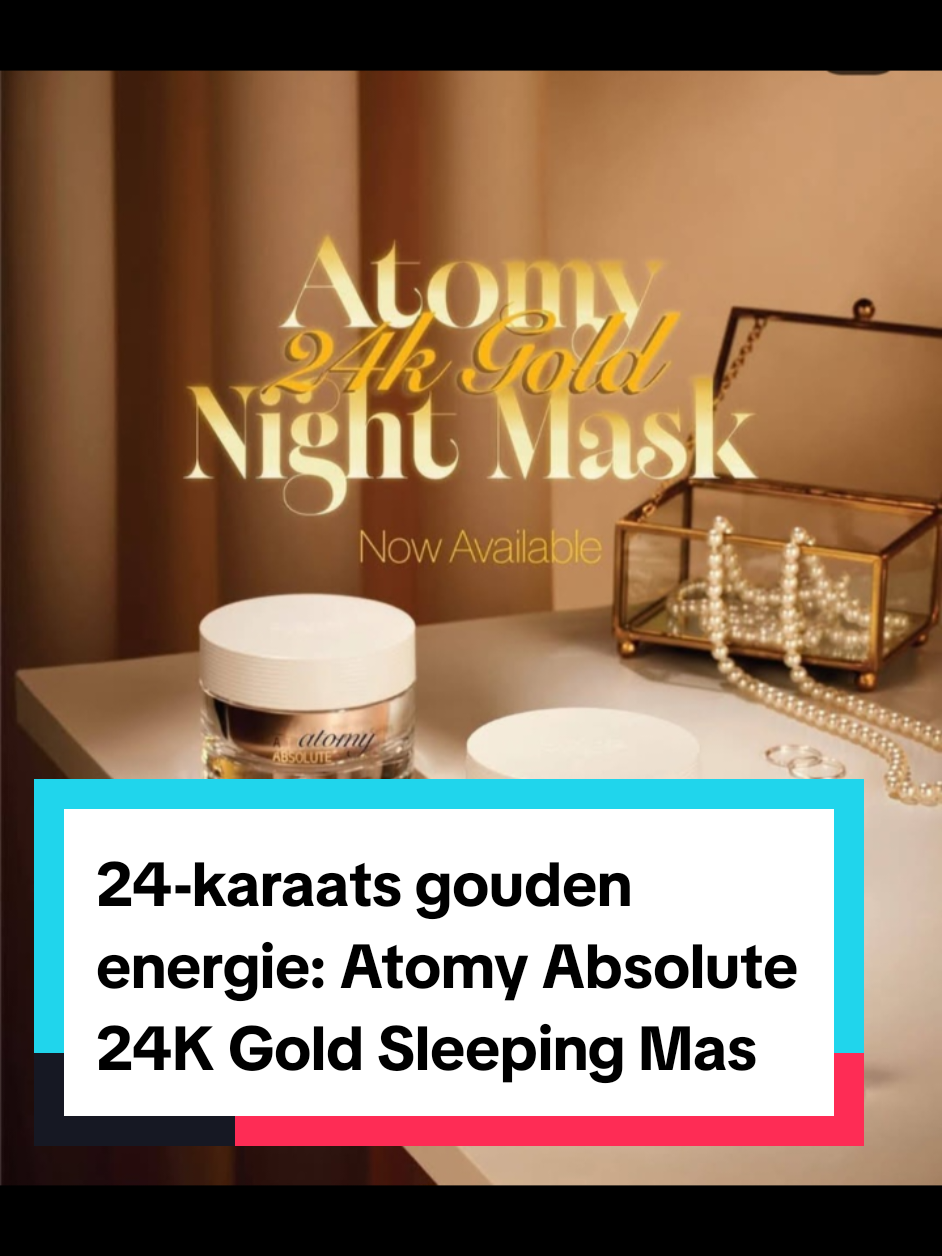 24-karaats gouden energie: Atomy Absolute 24K Gold Sleeping Mask Schoonheid vraagt meer dan alleen opofferingen; het vraagt ook om zorg en aandacht – vooral na een lange dag. Als je op zoek bent naar een product dat de jeugd en vitaliteit van je huid herstelt, dan is de Atomy Absolute 24K Gold Sleeping Mask precies wat je nodig hebt. Dit luxueuze product kan je huid transformeren tot een meesterwerk vol glans en frisheid. Laten we eens kijken hoe dit masker werkt en welke wonderen het kan verrichten. Anti-aging complex Wat maakt dit nachtmasker zo effectief? Allereerst is dat het krachtige anti-aging complex. Het bevat krachtige ingrediënten zoals Dormin, plantaardige EGF, lupineproteïne, gefermenteerd extract uit Yosemite, saffraanwater, withania-wortel en natuurlijk 600 ppm goud. Al deze ingrediënten zijn ontwikkeld om tekenen van veroudering tegen te gaan en de textuur en elasticiteit van de huid te verbeteren. Wees niet verrast als je na enkele weken gebruik een duidelijke vermindering van rimpels en een liftend effect opmerkt. Geltextuur voor maximaal comfort De Atomy Absolute 24K Gold Sleeping Mask heeft een lichte geltextuur die de huid zacht omhult en intens voedt en hydrateert. De luxueuze geur van saffraan voegt een aangenaam tintje toe aan je avondroutine. Verbetert de huidbarrière, textuur en teint Het nachtmasker werkt niet alleen aan de oppervlakte van de huid. De ingrediënten dringen diep door in de dermis, versterken de beschermende barrière en verbeteren de textuur en de teint van de huid. Negen klinische tests hebben verbluffende resultaten aangetoond. 💛 Prijs: €28 🛍️ Alleen verkrijgbaar via de officiële website van Atomy. 📩 Neem contact met mij op bij interesse. #creatorsearchinsights #kbeauty #Atomy #GlowWithAtomy #onlineshopping #KoreaanseCosmetica #Beauty #Absolute #Skincare #AntiAge #KoreanCosmetics #NightMask #24k