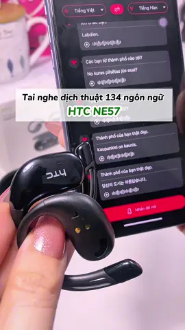 Tai nghe Bluetooth HTC dịch đc 134 ngôn ngữ . #tainghebluetooth #tainghekhongday #htc #viral 