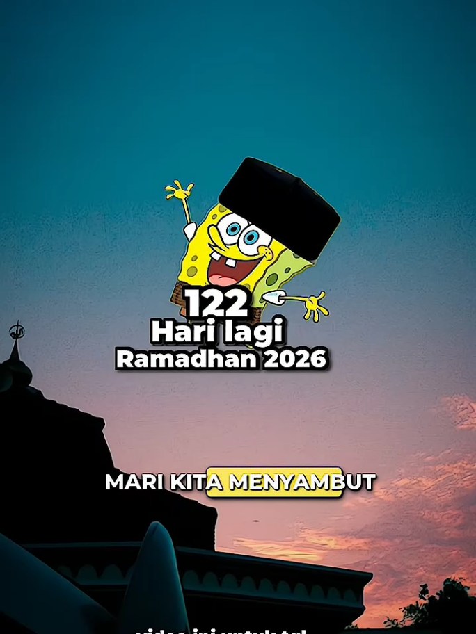 122 hari lagi menuju bulan Ramadhan 2026🤩 #ramadhan2026🕌☪️ #menujuramadhan2026 #masukberanda #sahur #ramadhan 