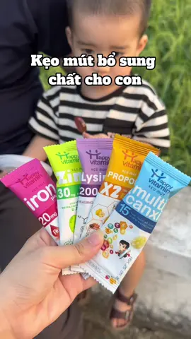 Kẹo mút bổ sung sắt kẽm cho bé#keomutbosungsat #keomutbosungkem #keomutbosungcanxi #happyvitamin #mebimsua 