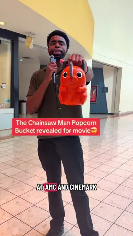 Chainsaw Man popcorn bucket and other goodies revealed for the movie🍿 #chainsawman #anime #chainsawmanmovie #animetiktok 