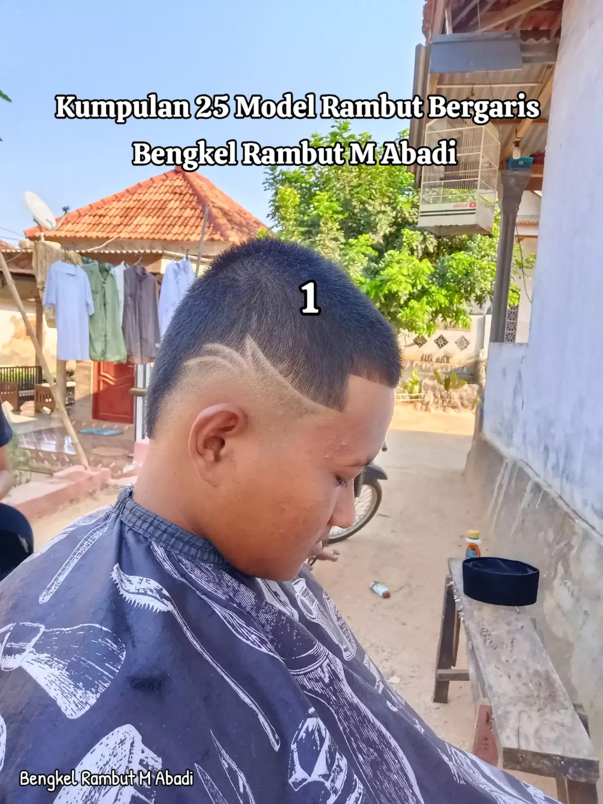 #modelrambutcowok #bengkelrambutmabadi #garisrambutkeren🤙 #modelrambutbergaris #potongrambuttrend 
