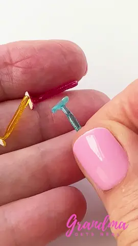 What are these? Razors for ants? 🐜 When they say 'travel size,' I don't think this is what they meant! 😄 These adorable minis are from the 2005  RE-MENT Konbini (Japanese convenience store) collection - Travel Set #2: Toiletries. Japanese miniatures are impossibly cute! Who else is obsessed with these itty-bitty everyday items? Drop a 🔍 if you love miniatures too! #TinyThings #Miniatures #ReMent #DollhouseAccessories 