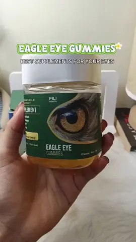 Brighter, healthier eyes— no more eye strain or farsightedness after just 30 days with — EYE EAGLE GUMMIES! Best Supplements for your Eyes 👁️ 🦅 #filihealth #eagleeye #eyecare #eyesupplement #fyp 