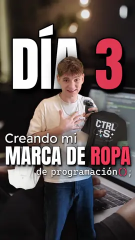 Día 2 creando mi MARCA de ROPA de PROGRAMACIÓN 👕👨🏻‍💻 ➡ Regístrate en @gelatocreate y empieza a vender totalmente gratis 🤑💸 #programacion #ropaaesthetic #streetwear #printondemand #codigo