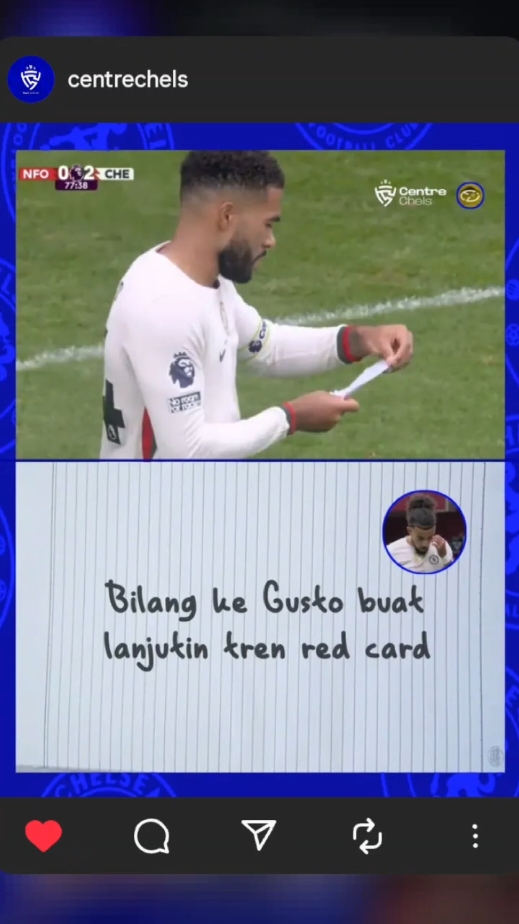 RED CARD FC JIR 😭🫵#fyp #ktbffh💙💙 #chelseafc #chelsea #CapCut 