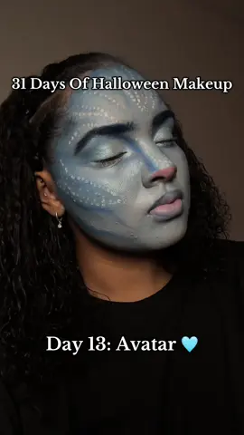 Day 13: Avatar 🩵!! #avatar #avatarmakeup #under10k #followformore #makeuptutorial 
