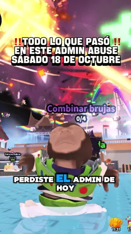 Esto fue todo lo que pasó en el admin abuse de hoy y si te lo perdiste tienes que ver este video ‼️#robloxfyp #adminabuse #stelabrainrot #ultimahora #fyp 