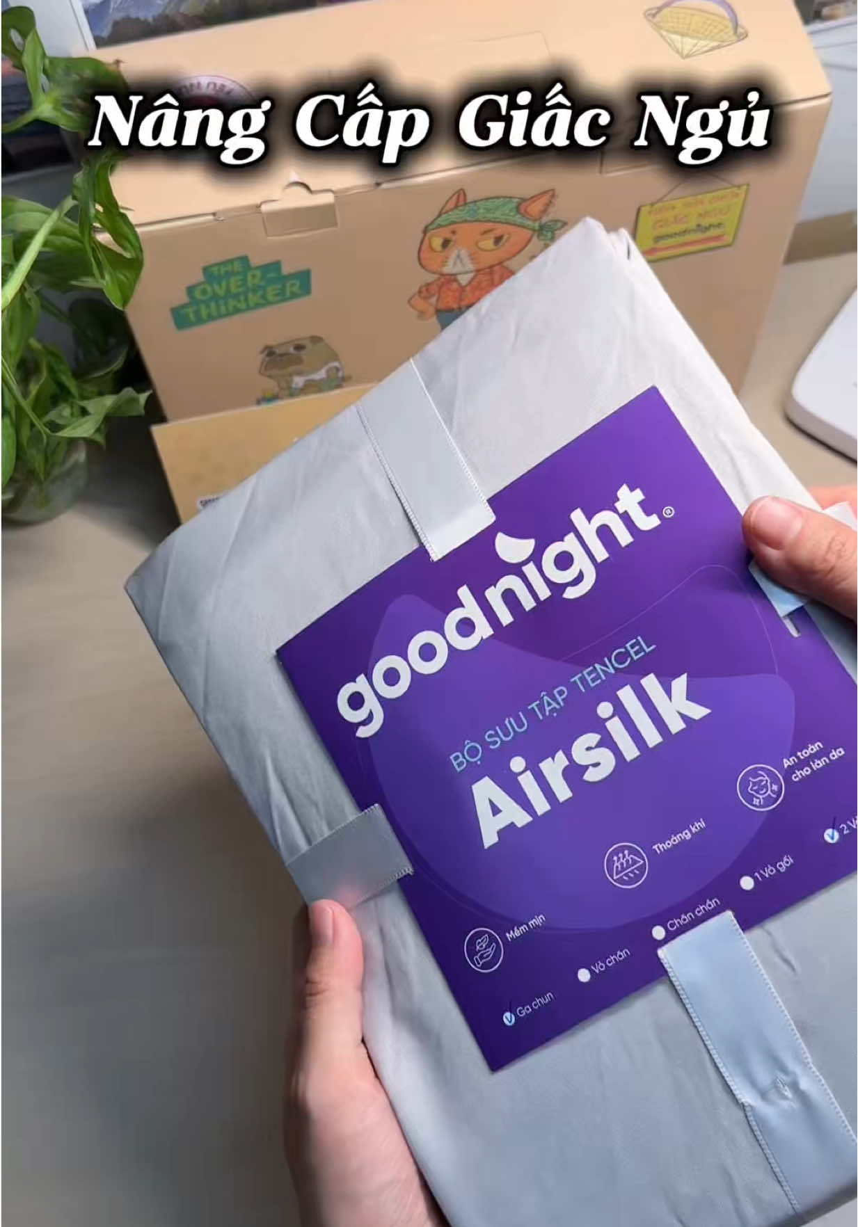 Ga gối xịn nằm đúng quá chi là mê chị em ạ. #vuanem #goodnightvn #goodnightbedding #tencelairsilk #bedding 