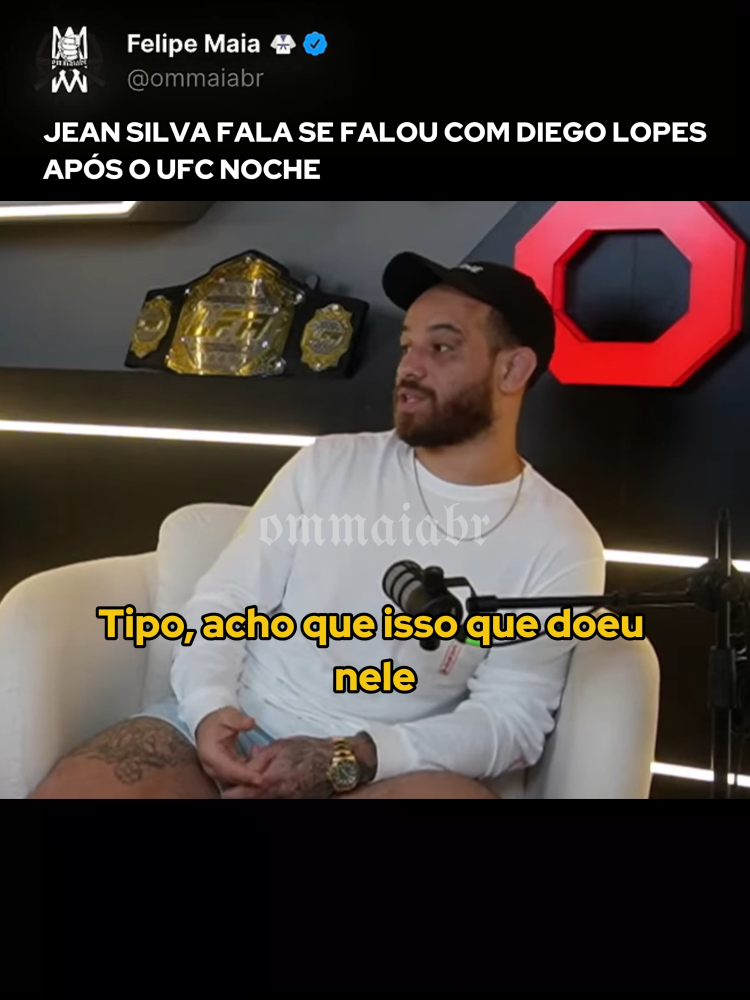 Após o nocaute no Noche UFC, Jean 