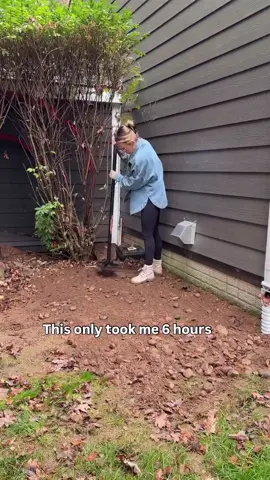 Follow for more!! Only 6 hours of work and SO MUCH BETTER 👏🏼 I’ve hated for three years that we didn’t have a dedicated spot for our trash cans and in just one day I was able to come up with a solution. Why do we always put off the things that really don’t even take that much time!?