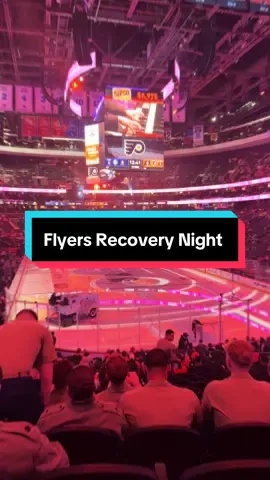 Flyers Recovery Night 10/16/25. Shame they didn’t win, but always fun when you get to go down to the ice! Fun night in sobriety with friends!@Philadelphia Flyers #flyers #recoveryispossible #sober #soberlife #fyp
