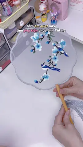 quạt cổ trang phụ kiện chụp ảnh Tết #quatcotrang #phukienanhtet #phukienchupanh #quatdecor #unboxing 