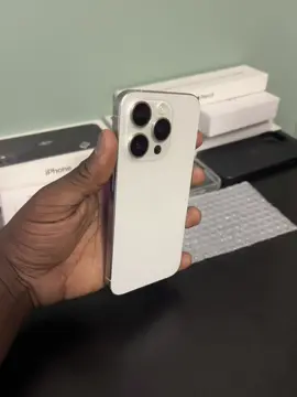 iPhone15 Pro available on sale!📲 White titanium😍 Storage-256Gb Bh-87% Get it today for only R15500🚚 Comes with free accessories!🛍️ You earn R200 when you refer!💸💰 #iphone15pro #johannesburg #fyo#braamfontein #universityofjohannesburg 