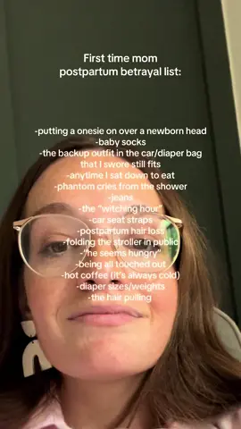 First time postpartum mom betrayal list 📝 #postpartum #MomsofTikTok #firsttimemom #postpartumrecovery #momlife 