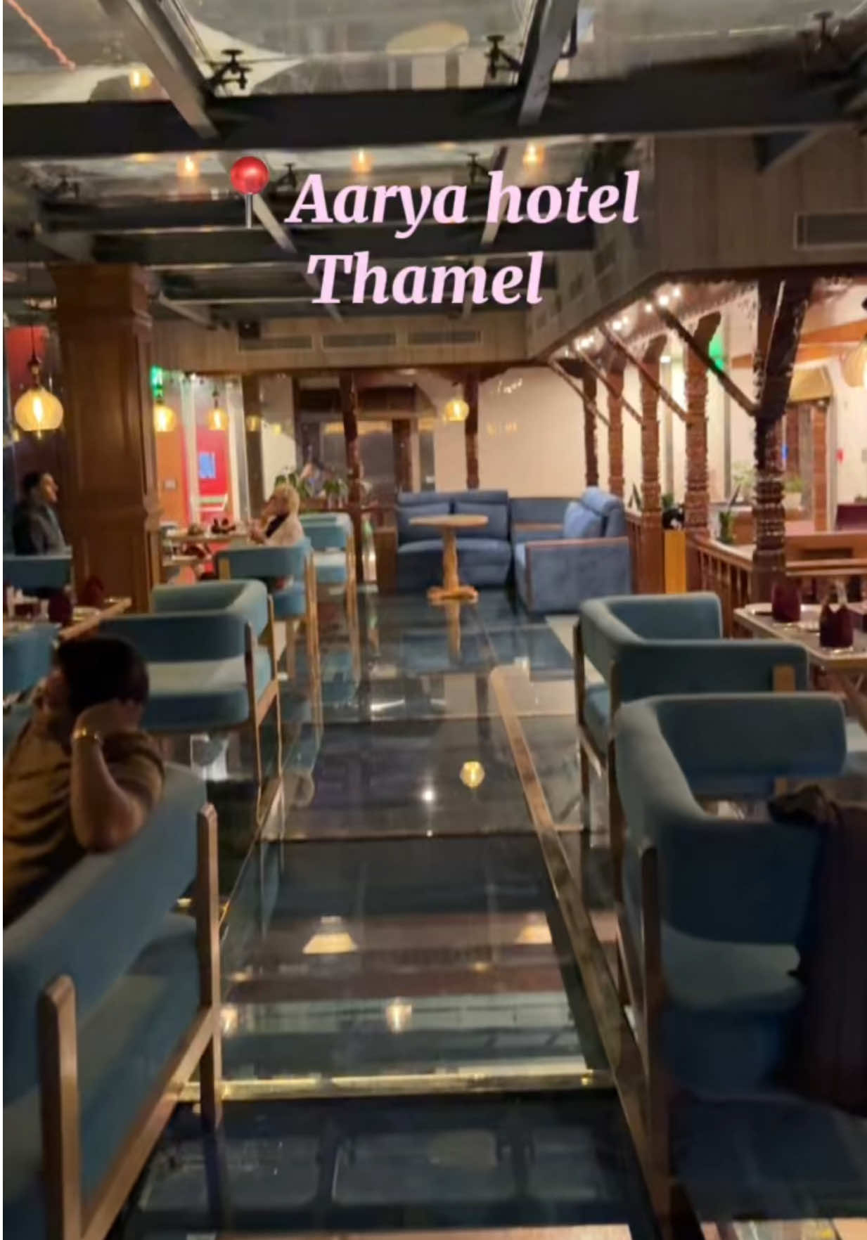 📍Aarya Hotel, Thamel. . . . . . #nepal #restaurant #fyp #dinnerdate #luxury 