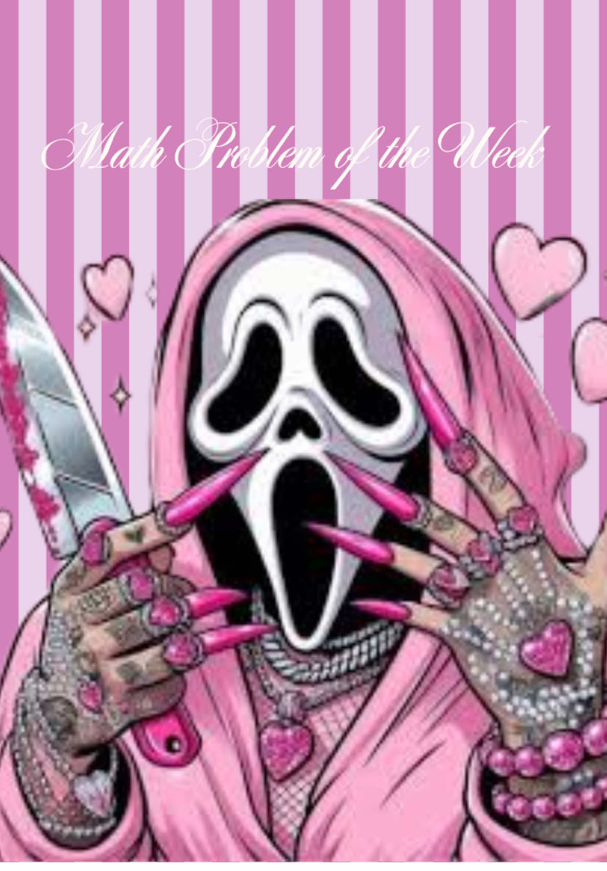 WAKE UP!! It’s Saturday so you know what that means…it’s the crazy, creepy math problem of the week. 💀✨ You have 24 hours.  Those of you with the correct answer will get a shoutout on my story…those who get it wrong…well idk what happens. Comment your answer below or send to 3 people to save yourself. Good luck. #mathproblem #mathproblems #mathteacher #mathteachersofinstagram #mathteachertribe 