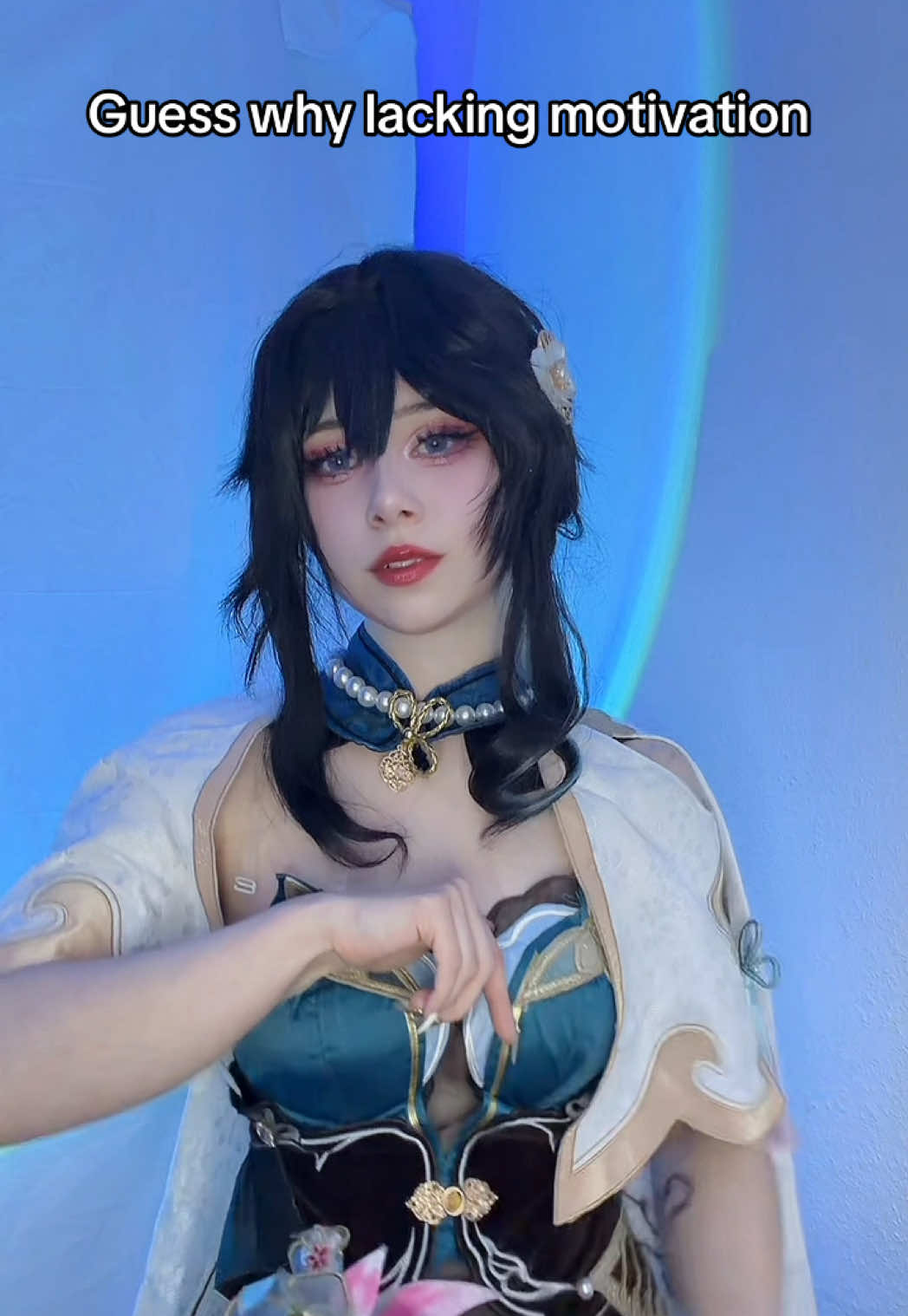 Herta won’t answer 😔 #cosplay #HonkaiStarRail #hsr #ruanmei #theherta 
