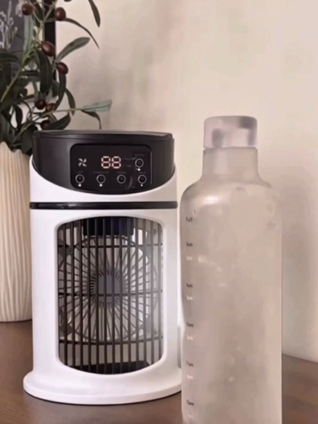 ❄️ Sinta o frescor em segundos! O Air Cooler Vertical resfria, umidifica e purifica o ar com potência e baixo ruído. Compacto, moderno e com frete grátis! 💨✨ @Achei por Acaso @Achei por Acaso @Achei por Acaso  . Comenta 