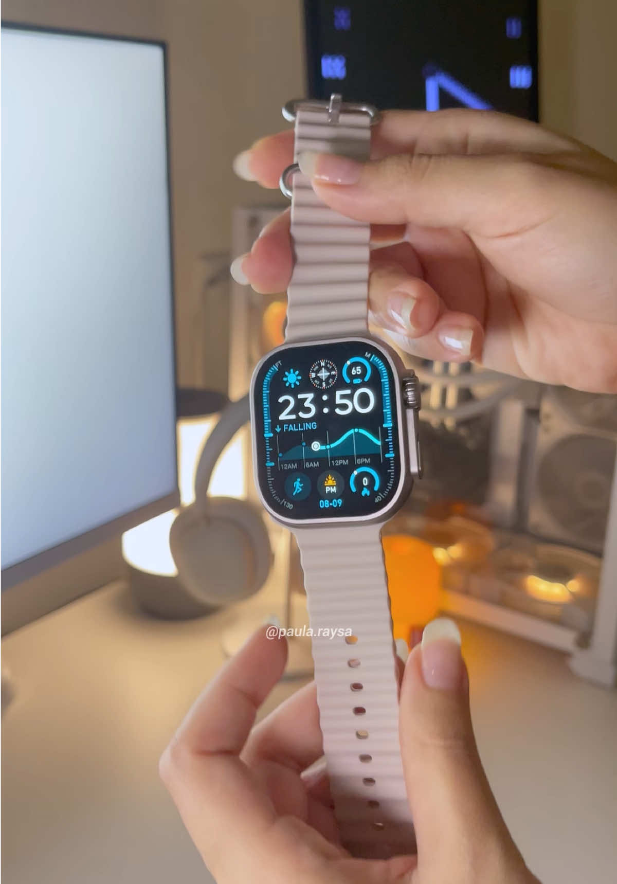 um relogio bem completo pra ter tudo no teu pulso ⌚️✨ smartwatch ultra 4 pro - microwear 🏷️ #relogio #smartwatch #microwear #relogiointeligente #dicas 