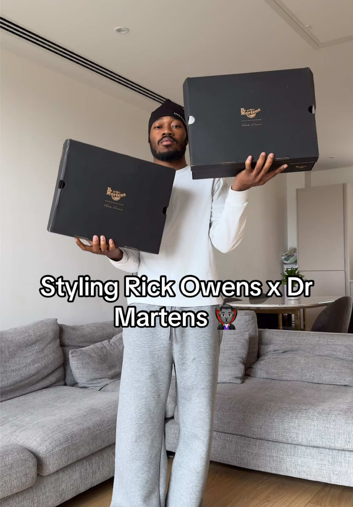 Styling Rick Owens x Dr Martens 🧛🏾‍♂️  #fyp #rickowens #drmartens #outfitinspo #yungrorii  