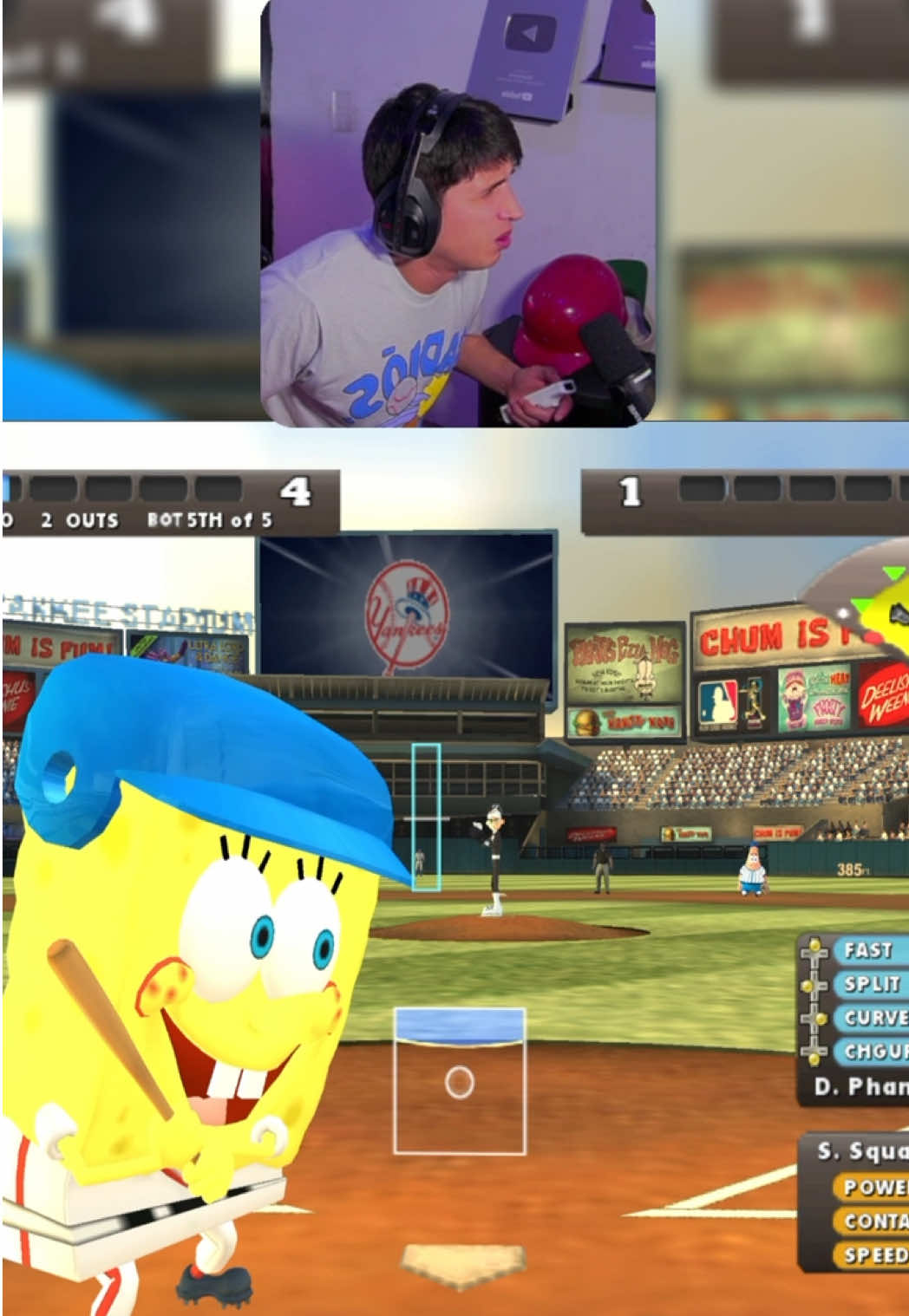 Que hace Bob esponja aquí ⚾️💀.  #MLB #baseball #nickelodeonbaseball #beisbol 