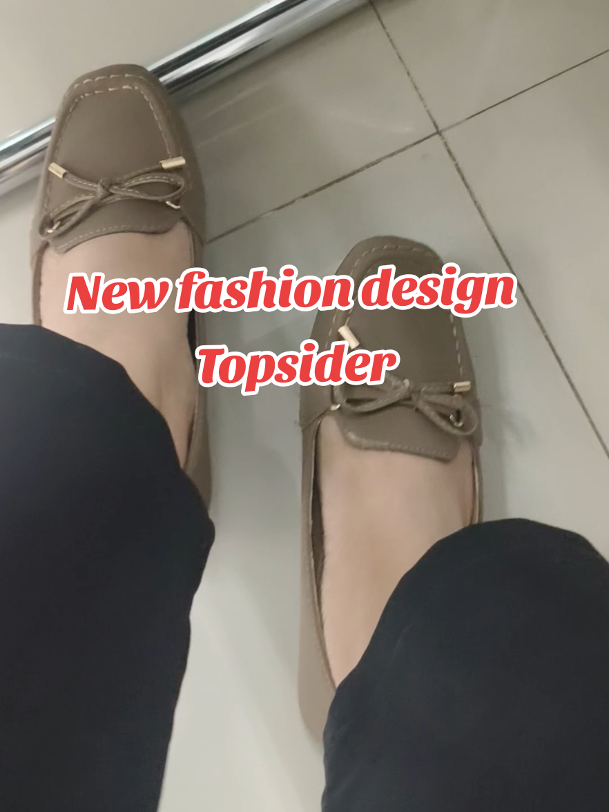 New Topsider fashionable  design #topsidershoes #trendingshoes #comfyshoes #flatshoes #dollshoes 