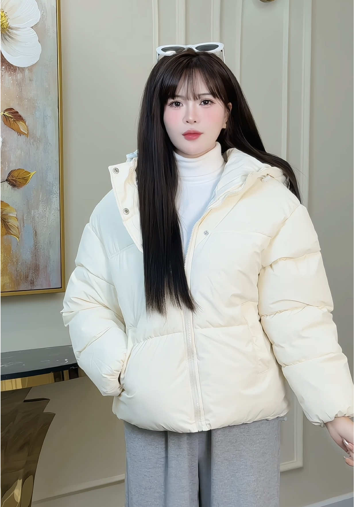 Áo phao béo. Áo khoác nữ #champhanriview #aokhoac 