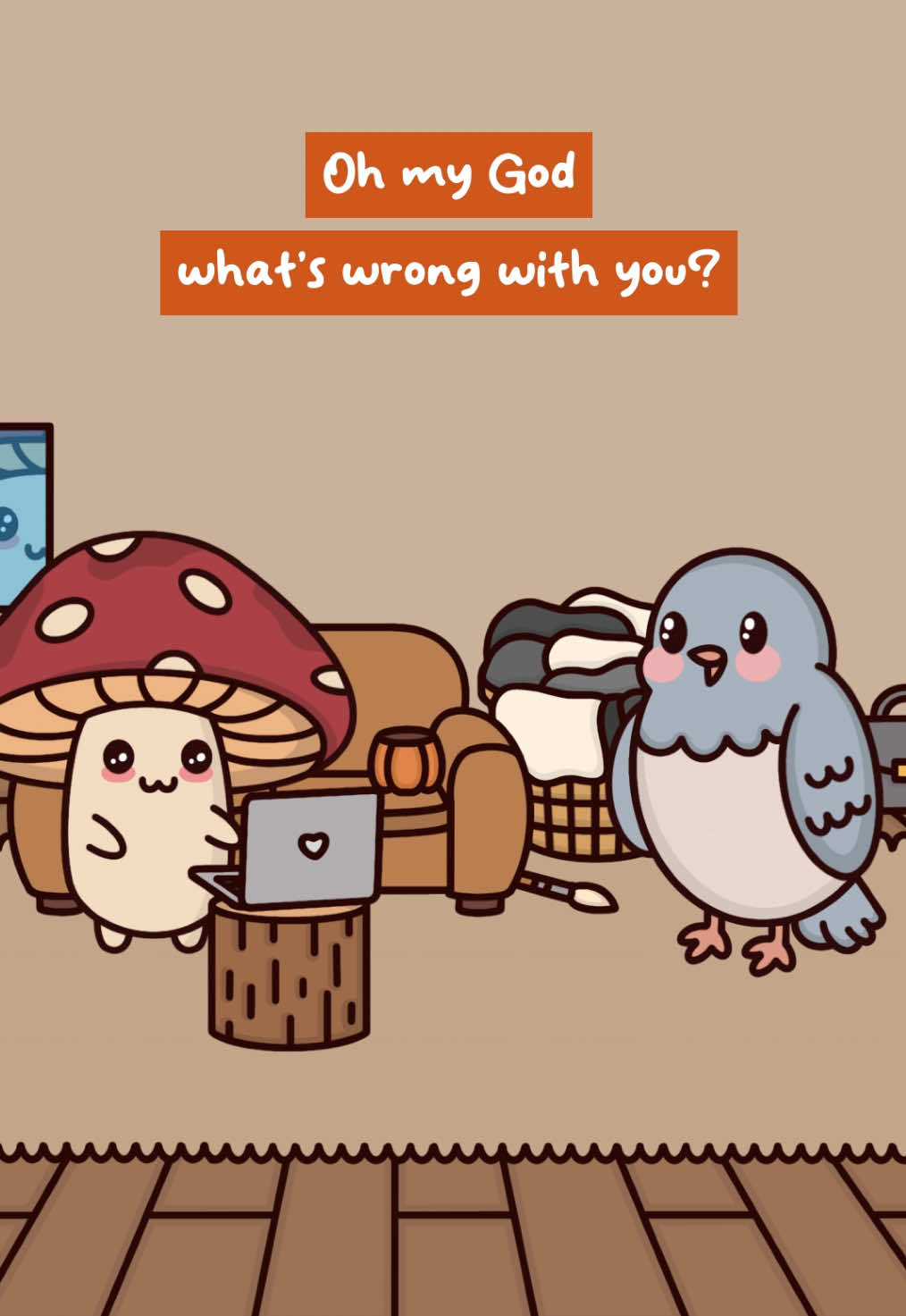 I’m Always Busy 🍄  Original Audio: @Mason Denver  #relatable #peoplepleaser #friends #animation #understudio