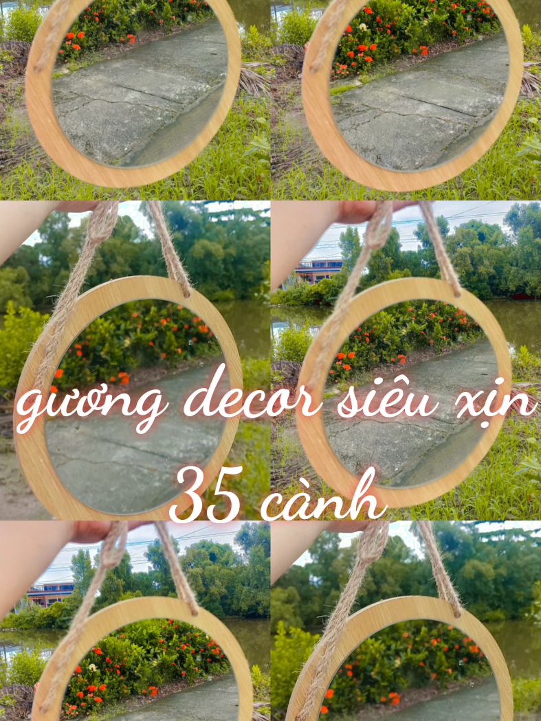 gương tròn treo tường dercor phòng siêu xịn , góc sóng ảo cho mọi người #xuhuong #tiepthilienket #guongtrontreotuong #topham #xuhuongtiktok 