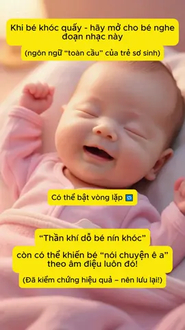 🎶 Bật đoạn này cho bé nghe thử – hiệu quả hơn ru ngủ cả 100 lần! Các mẹ có tin không? #BíKípDỗCon #TiếngThầnKỳChoBé #mẹbỉmchiasẻ 