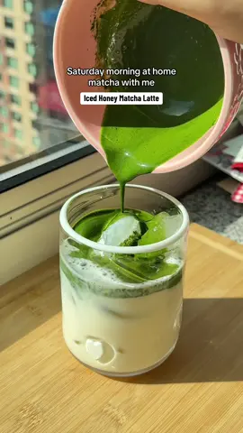 Matchaholic loading….  I whisked honey into the whole milk and used Maison Matcha 5g!! @Anthropologie #matcha #matchalatte #athomematcha #matchalover #makematchawithme 