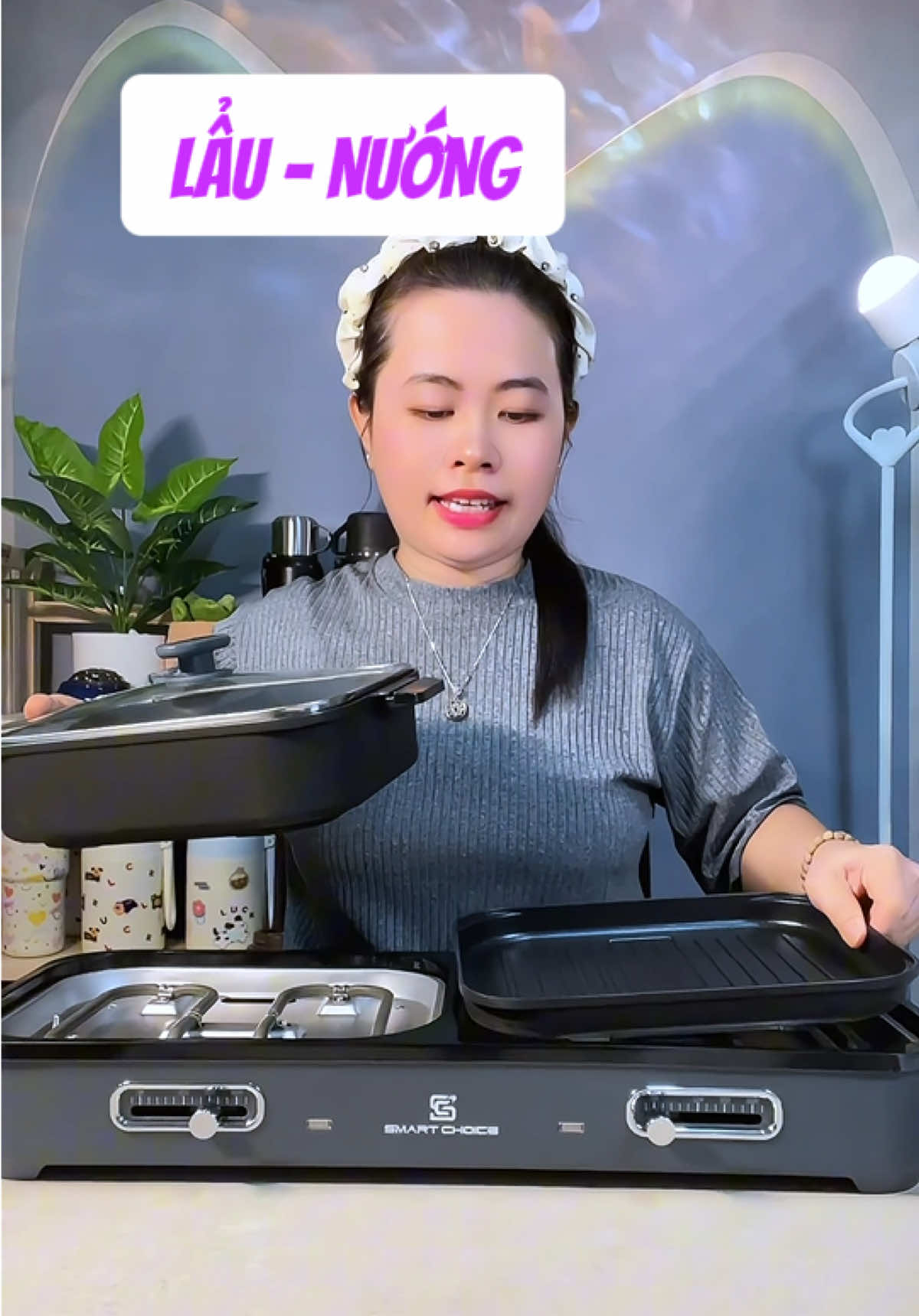 Bếp Lẩu - Nướng SmartChoice , bảo hành 12 tháng #hongthuyone5 #smartchoice #bepnuong #chaonuong #launuong 