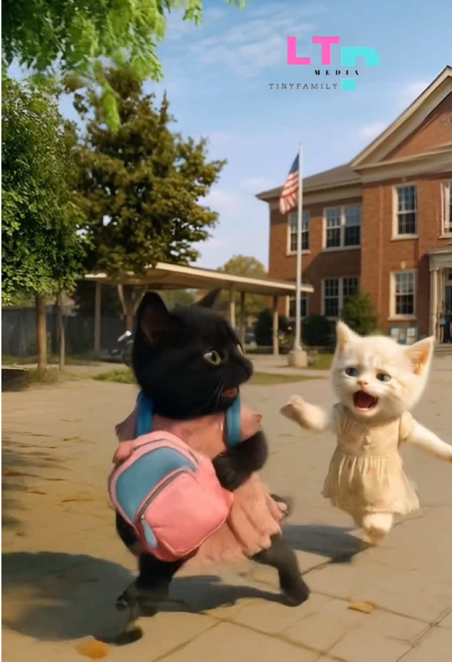 poor cat bullied at school #viral #shorts #cat #catshorts #kitten #animation #fyp #foryoupage 